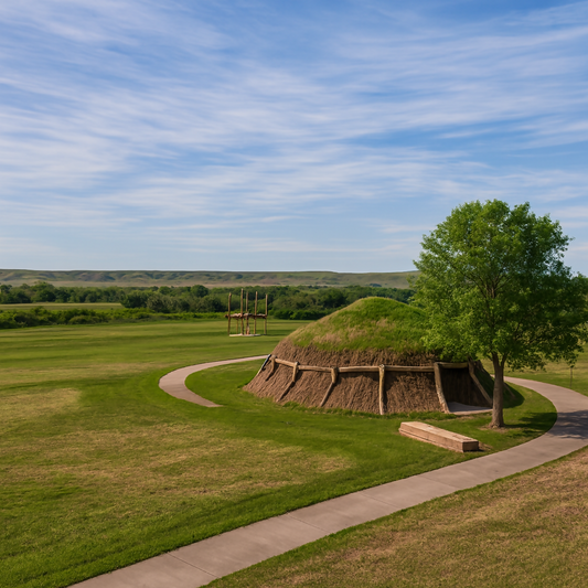 Knife River Indian Villages National Historic Site - North Dakota United States - Rendered - Digital File