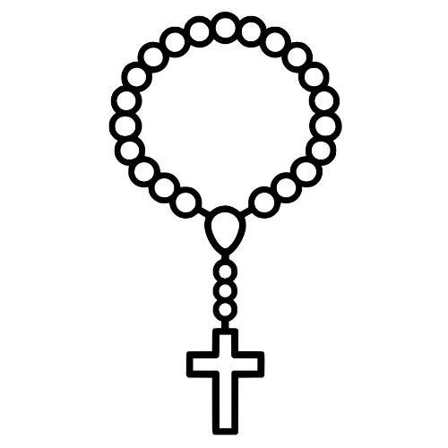 Rosary Beads Design - Vector Graphics - Digital File