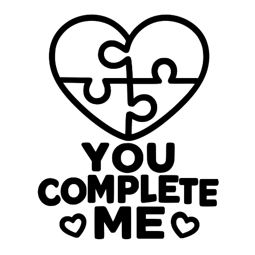 You Complete Me - Digital File - XCS Friendly Digital My Custom Designs PDF