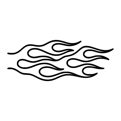 Hot Rod Flames Outline - Digital File - XCS Friendly Digital My Custom Designs PDF