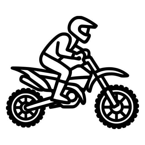 Dirt Bike with Rider - Digital File - XCS Friendly Digital My Custom Designs PDF