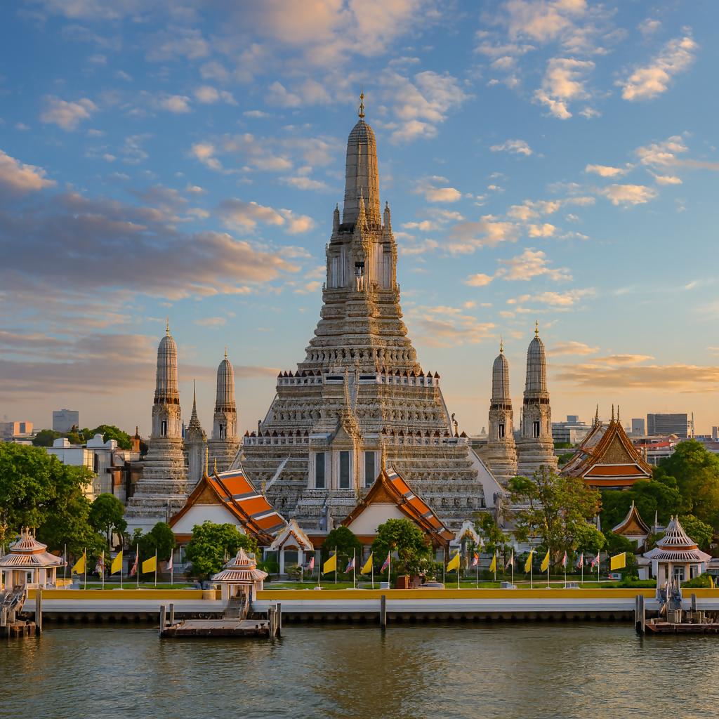 Wat Arun - Bangkok Thailand - Asia - Rendered - Digital File Digital My Custom Designs PDF