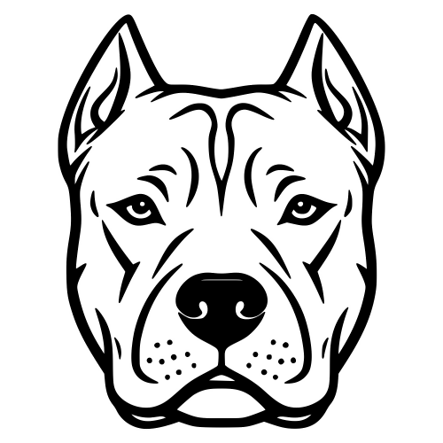 American Pit Bull Terrier Face - Digital File - XCS Friendly