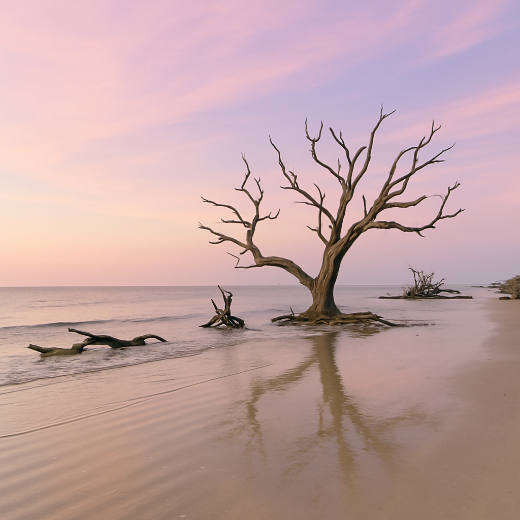 Driftwood Beach - Jekyll Island - Georgia United States - Rendered - Digital File Digital My Custom Designs PDF