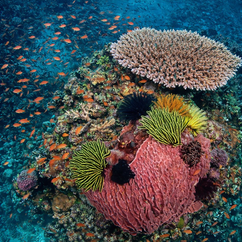 Coral Reefs - Komodo Islands Indonesia - Asia - Rendered - Digital File Digital My Custom Designs PDF