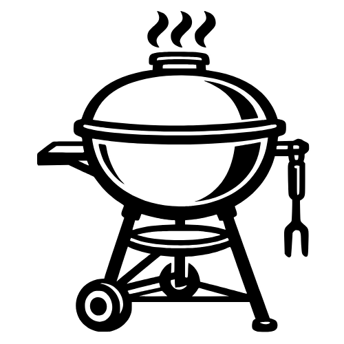 BBQ Grill Outline - Digital File - XCS Friendly Digital My Custom Designs PDF