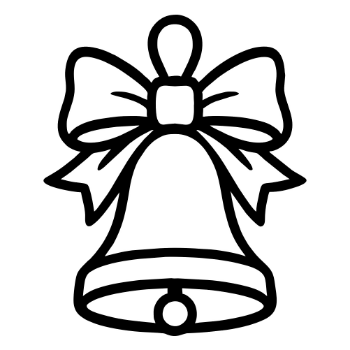 Bell Ornament with Bow - Digital File - XCS Friendly Digital My Custom Designs PDF