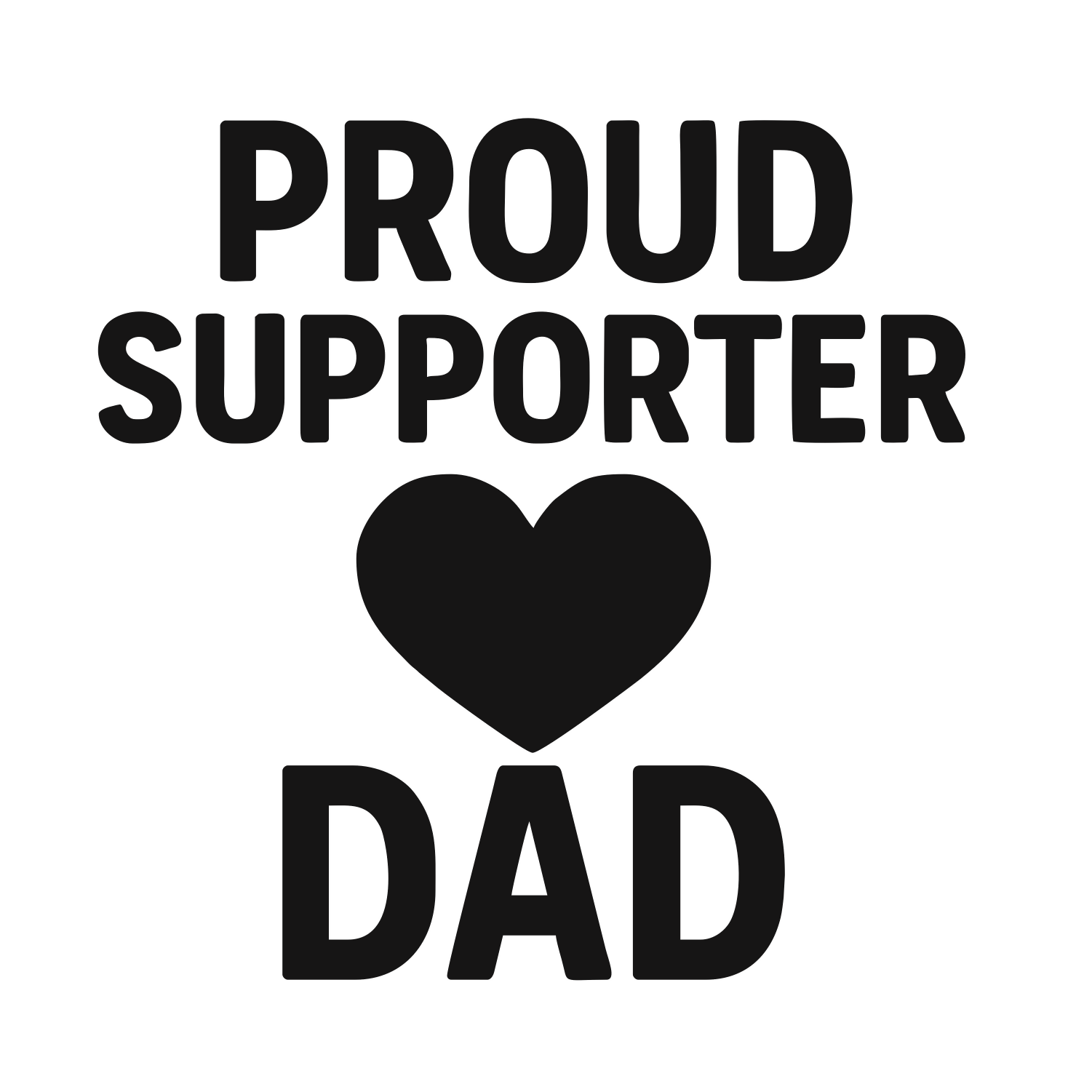 Proud Supporter Dad - Digital File - XCS Friendly Digital My Custom Designs PNG