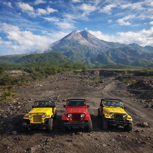 Mount Merapi Tours - Yogyakarta Indonesia - Asia - Rendered - Digital File Digital My Custom Designs PDF