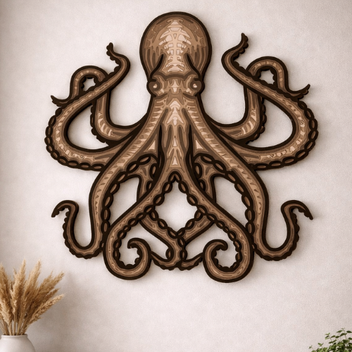 Octopus - Layered Line Designs - Digital File Digital My Custom Designs