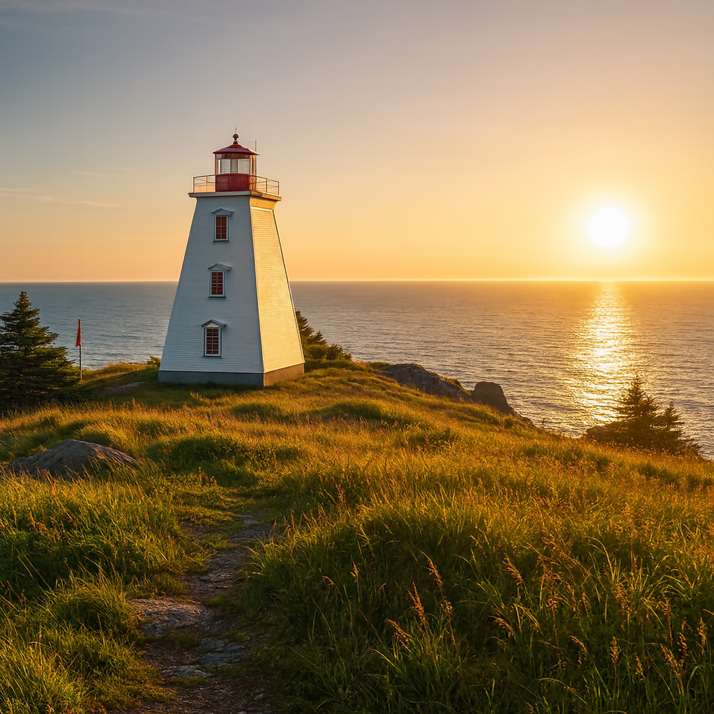 Swallowtail Lighthouse - New Brunswick Canada - Rendered - Digital File Digital My Custom Designs PDF