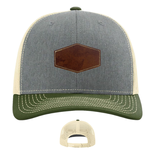 Classic Ball Cap with Customized Hexagon Patch