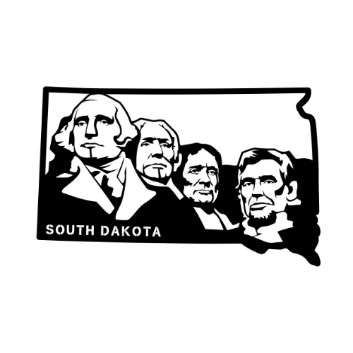 South Dakota - Wall / Home Decor - State Outline - United States - Digital File Digital My Custom Designs ZIP File