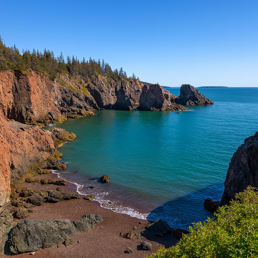 Cape Chignecto Provincial Park Coastline - Nova Scotia Canada - Rendered - Digital File Digital My Custom Designs PDF