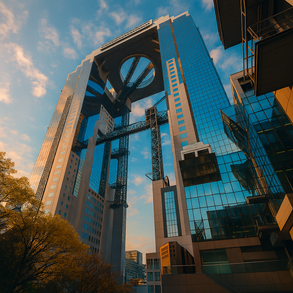 Umeda Sky Building - Osaka Japan - Asia - Rendered - Digital File Digital My Custom Designs PDF