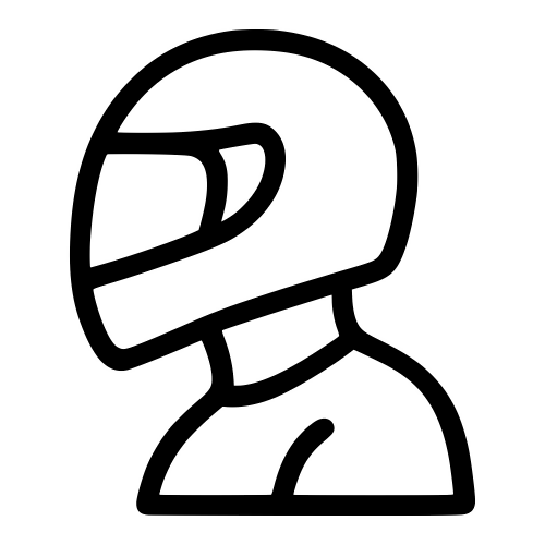 Rider Silhouette With Helmet - Digital File - XCS Friendly Digital My Custom Designs PDF