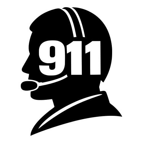 911 Dispatcher Silhouette Design - Vector Graphics - Digital File Digital My Custom Designs PDF