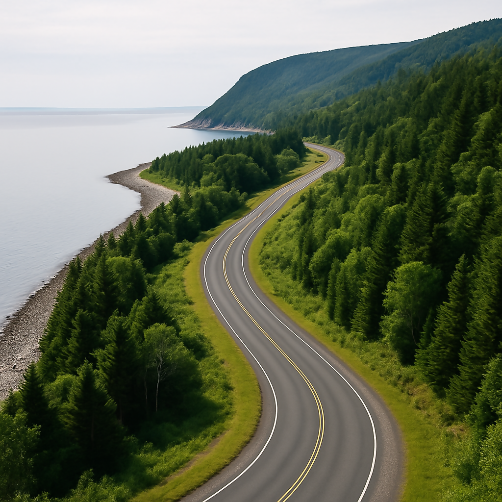 Fundy Trail Parkway - New Brunswick Canada - Rendered - Digital File Digital My Custom Designs PDF