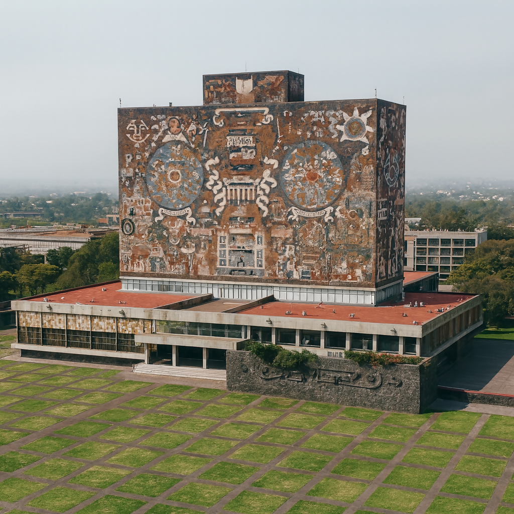 Central Library (Biblioteca Central) - Mexico City Mexico - Rendered - Digital File Digital My Custom Designs PDF