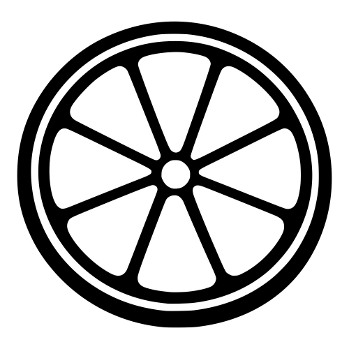 Orange Slice Outline - Digital File - XCS Friendly