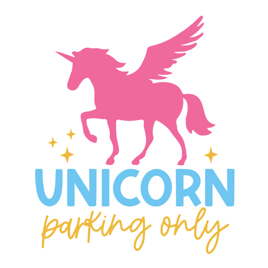Unicorn Parking Only - T Shirt Designs - Digital File Digital My Custom Designs ZIP File