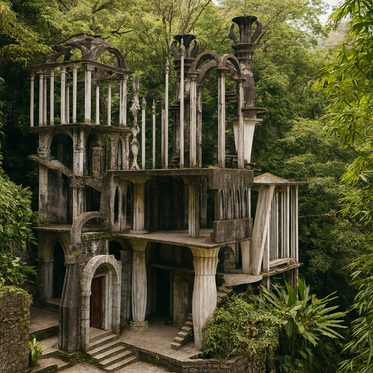 Xilitla & Las Pozas (Xilitla y Jardín Surrealista Las Pozas) - San Luis Potosí Mexico - Rendered - Digital File Digital My Custom Designs PDF