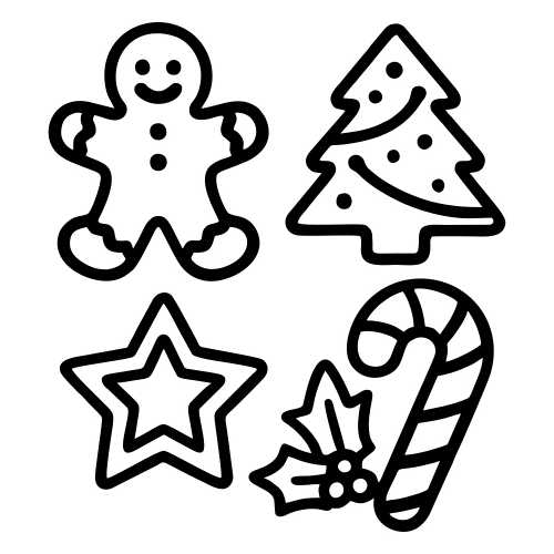 Gingerbread Cookies Assortment - Digital File - XCS Friendly Digital My Custom Designs PDF