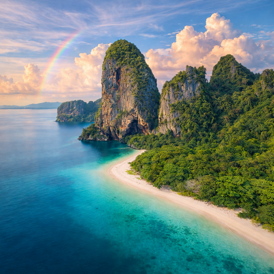 Railay Beach - Krabi Thailand - Asia - Rendered - Digital File Digital My Custom Designs PDF