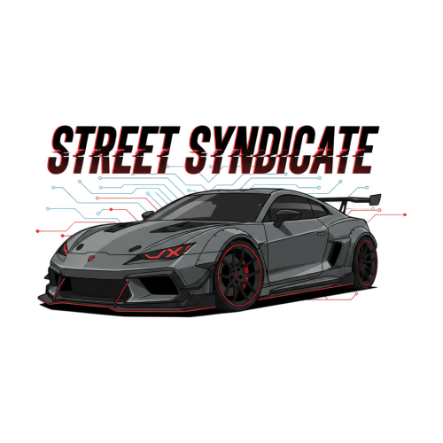 Street Syndicate - Urban Grunge Retro - T Shirt Designs - Digital File Digital My Custom Designs 300 DPI PNG