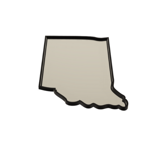 Indiana Wall Lightbox - United States - 3D Print File - Digital File Digital My Custom Designs