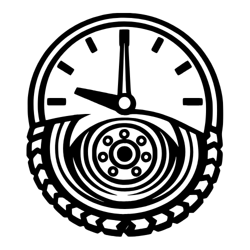 Clock Merged with Truck Wheel Design - Vector Graphics - Digital File Digital My Custom Designs PDF