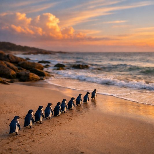 Penguin Parade - Phillip Island Victoria - Australia - Rendered - Digital File Digital My Custom Designs PDF