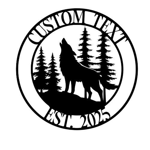 Wolf Mountain - Metal Sign / Home Decor - Digital File Digital My Custom Designs ZIP File