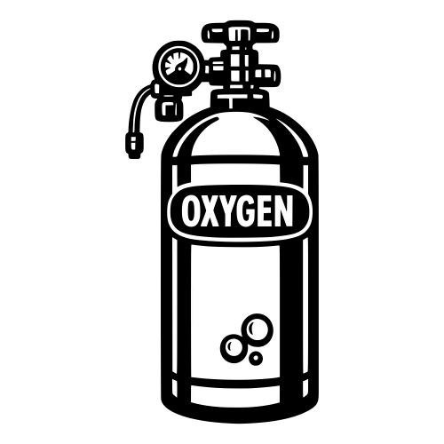 Oxygen Tank Illustration - Vector Graphics - Digital File Digital My Custom Designs PDF