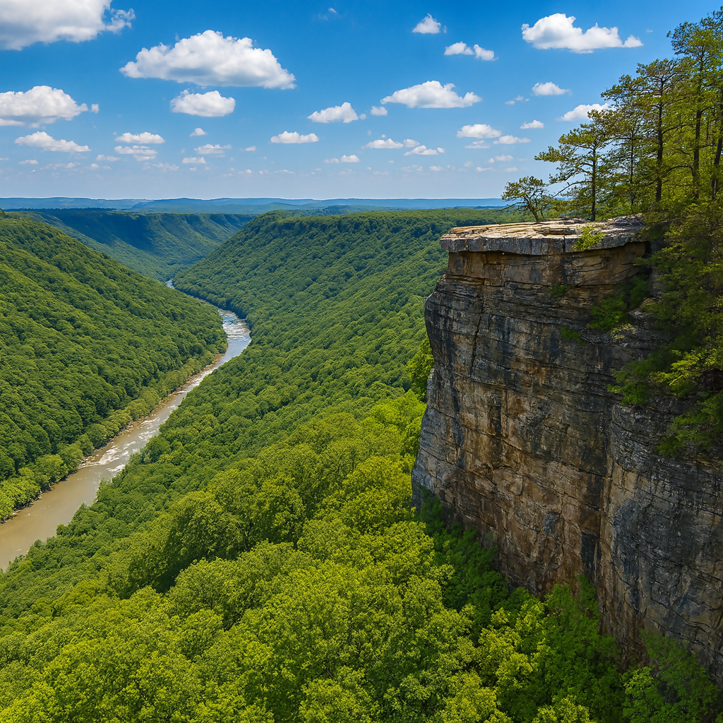 New River Gorge National Park and Preserve - West Virginia United States - Rendered - Digital File Digital My Custom Designs PDF