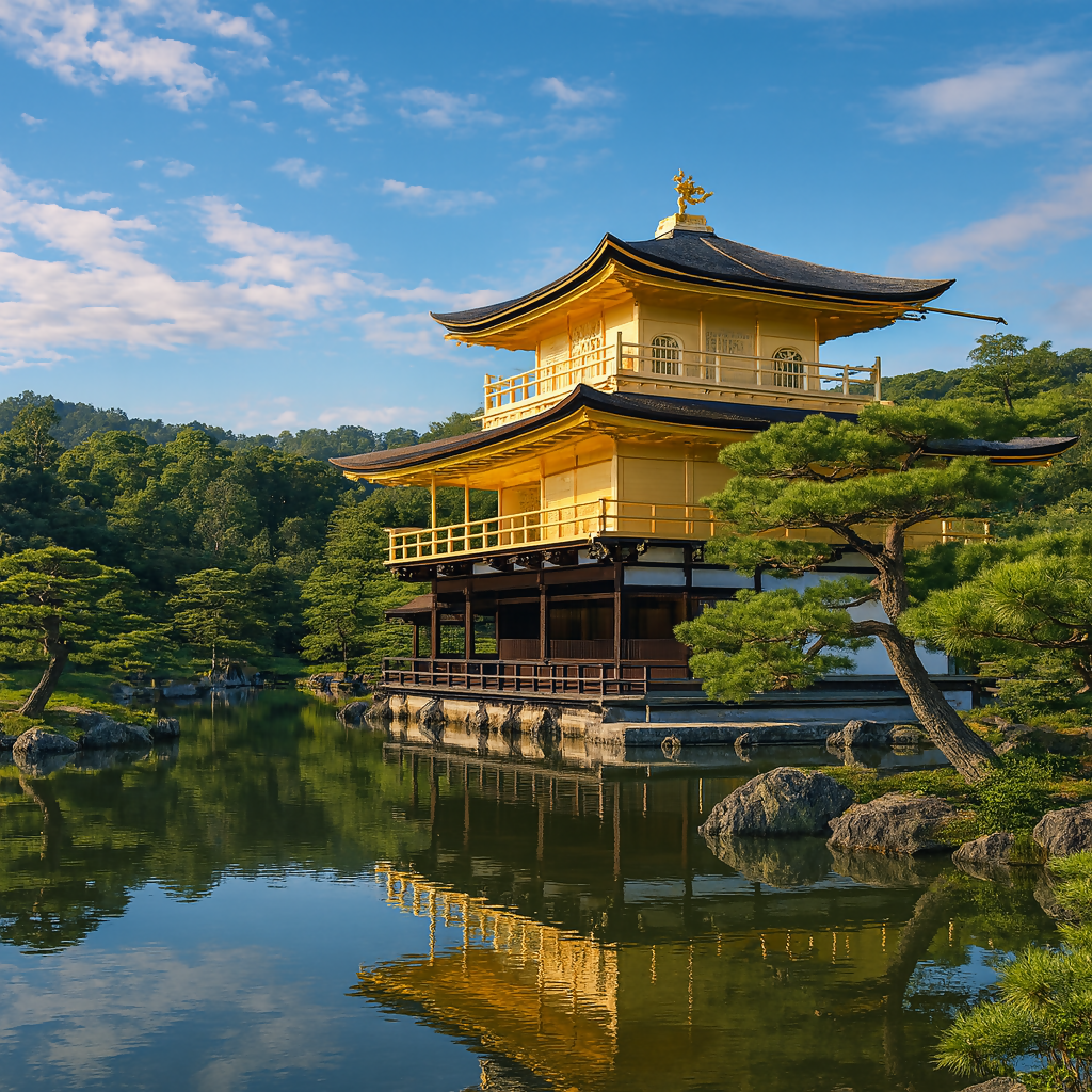 Kinkaku-ji (Golden Pavilion) - Kyoto Japan - Asia - Rendered - Digital File Digital My Custom Designs PDF