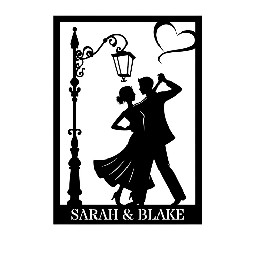 Lamp Post Dance Framed - Wall / Home Decor - Digital File Digital My Custom Designs ZIP File