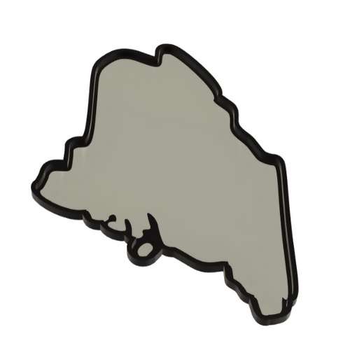 Maine Wall Lightbox - United States - 3D Print File - Digital File Digital My Custom Designs