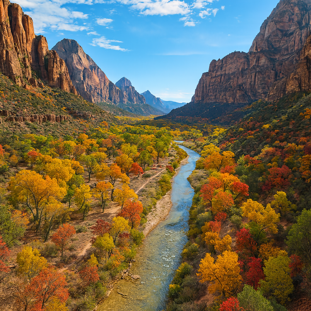 Virgin River - Zion National Park - Utah United States - Rendered - Digital File Digital My Custom Designs PDF
