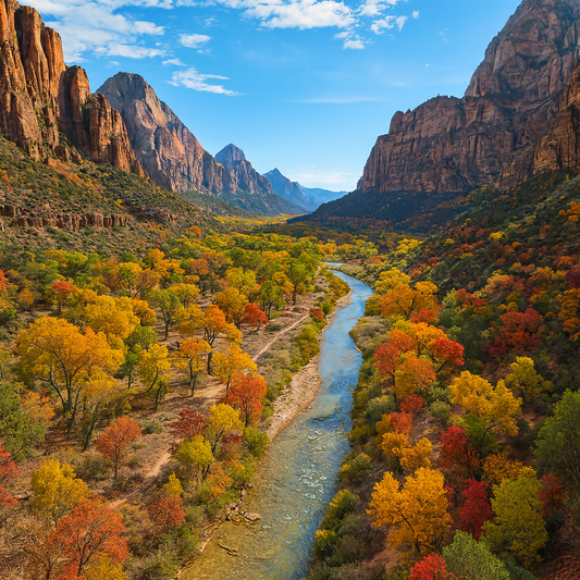 Virgin River - Zion National Park - Utah United States - Rendered - Digital File Digital My Custom Designs PDF