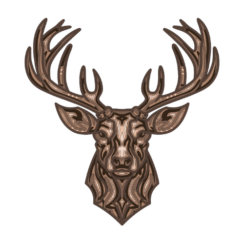 Buck - Layered Line Design - Digital File Digital My Custom Designs ZIP File