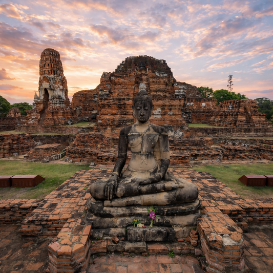 Wat Mahathat - Ayutthaya Thailand - Asia - Rendered - Digital File Digital My Custom Designs PDF