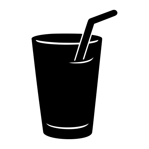 Black Glass with Straw Silhouette - Digital File - XCS Friendly