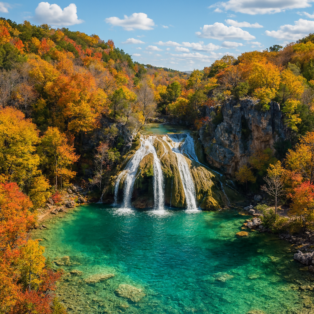 Turner Falls - Turner Falls Park - Oklahoma United States - Rendered - Digital File Digital My Custom Designs PDF