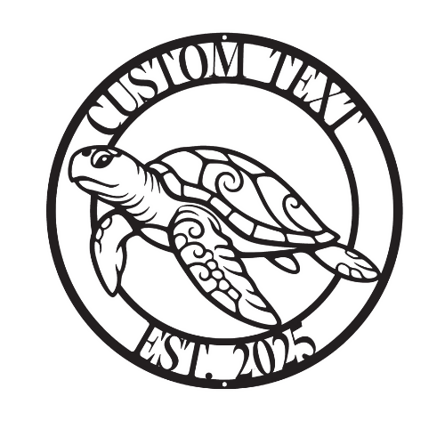 Sea turtle - Custom Wall / Home Decor - Digital File Digital My Custom Designs ZIP File