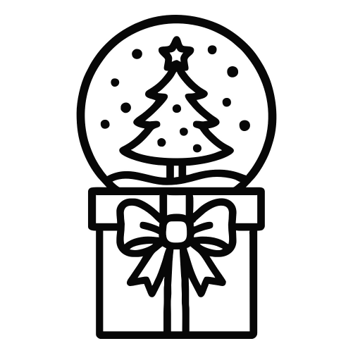 Gift Box with Snow Globe - Digital File - XCS Friendly Digital My Custom Designs PDF