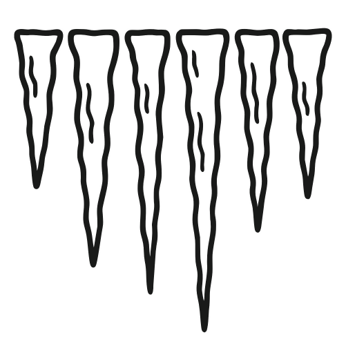 Icicle Sketch - Digital File - XCS Friendly Digital My Custom Designs PDF