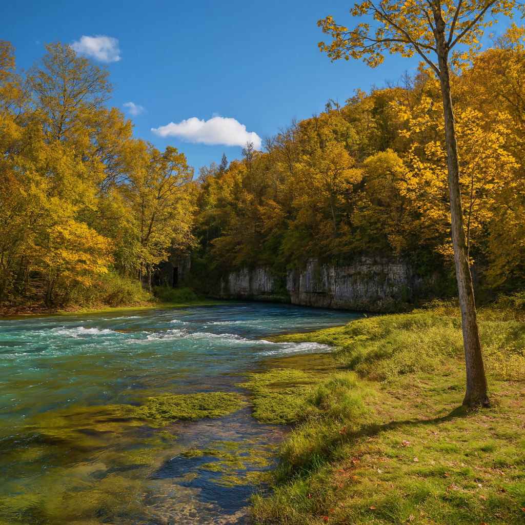 Welch Spring - Ozark National Scenic Riverways - Arkansas United States - Rendered - Digital File Digital My Custom Designs PDF