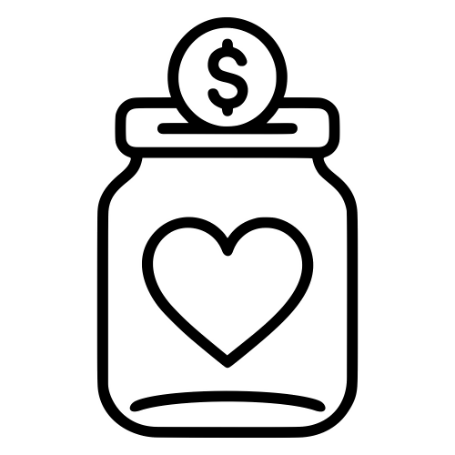 Donation Jar Icon - Digital File - XCS Friendly Digital My Custom Designs PDF