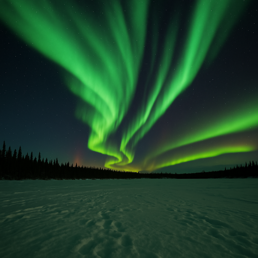 Aurora Borealis - Yellowknife - Northwest Territories Canada - Digital File Digital My Custom Designs PDF